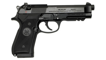 Pistole, Beretta, 92A1, Kal. 9 mm Para/Luger/9x19, mit Picatinny Schiene, 17 Schuss Magazin