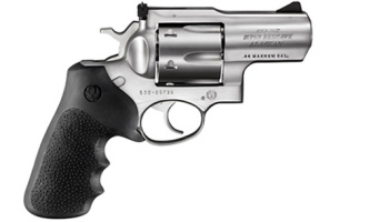 Revolver, Ruger, Mod. Super Redhawk Alaskan (KSRH-2), 2 1/2'' Lauf, Stainless Steel, Kal. .44 Magnum, Gummigriffschalen, 6 Schuss