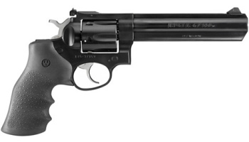 Revolver, Ruger, Mod. GP100 (GP-161), 6'' Lauf, Blued, Kal. .357 Magnum, Gummigriffschalen, 6 Schuss