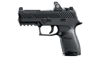 Pistole, Sig Sauer, P320 Compact RXP, Kal. 9mm Para, Schwarz, <b>ROMEO1 Leuchtpunktvisier</b>, 15 Schuss Magazin