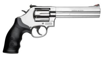 Revolver, Smith & Wesson, Mod. 686, 6'' Lauf, Kal. .357 Magnum, Gummigriffschalen, 6 Schuss