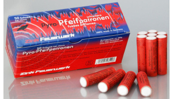 Pfeifpatronen, von Zink Feuerwerk, 15mm, 50 Schuss