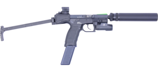 Pistole, B&T AG, USW-A1, Kal. 9mm Para/9mm Luger/9x19, mit Aimpoint ACRO Leuchtpunkt