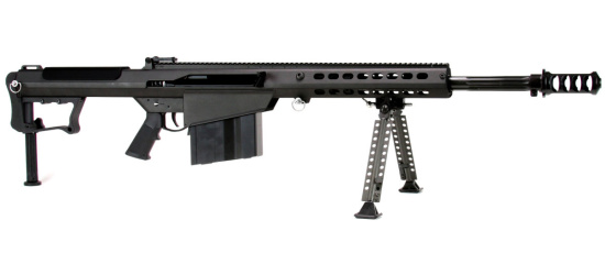 Halbautomat, Barrett, Modell M107A1, Kal. .50BMG / 12.7 x 99mm, 20'' und 29'' Lauf geflutet, 10 Schuss Magazin