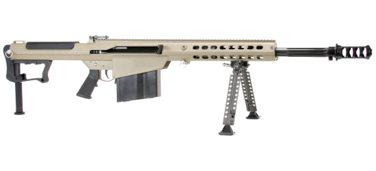 Halbautomat, Barrett, Modell M107A1, Kal. .50BMG / 12.7 x 99mm, 20'' und 29'' Lauf geflutet, 10 Schuss Magazin