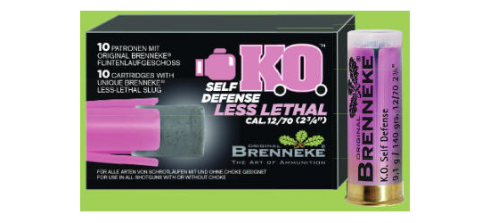 Flintenlaufmunition, Brenneke, K.O. Self Defense, Less Lethal, Kal. 12/70, 8.2g