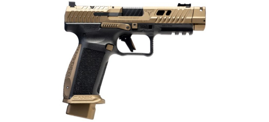 Pistole, Canik/Taran Tactical Innovations, TTI Combat, Kal. 9mm Para, FDE, mit Kompensator