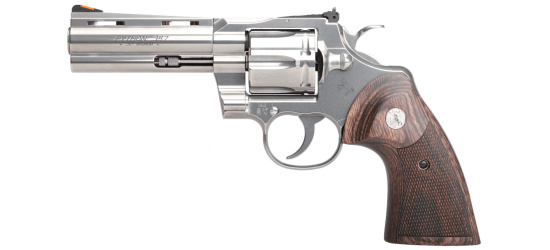 Revolver, Colt, Python, Kal. .357 Magnum, 4.25" Lauf, 6 Schuss, stainless