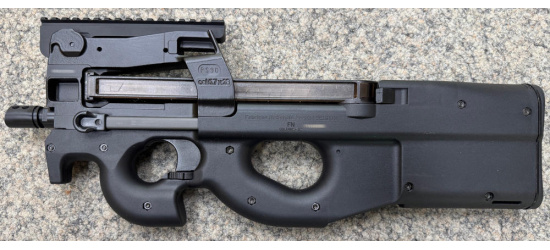 Halbautomat, FN Herstal, FN PS90, Kal. 5.7x28mm, schwarz, 10.4" Lauf mit Mündungsbremse