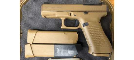 Pistole, Glock, 19X <b>MOS</b>, FDE, Kal. 9mm Para/Luger/9x19mm, 17 Schuss