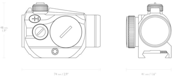Leuchtpunktzielgerät, Hawke, Vantage Red Dot, 3 MOA