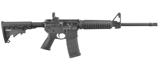 Halbautomat, Ruger, AR-556, Kal. 5.56x45 NATO, schwarz, 16.1'' Lauf, 30 Schuss Magazin