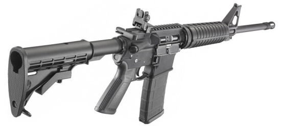 Halbautomat, Ruger, AR-556, Kal. 5.56x45 NATO, schwarz, 16.1'' Lauf, 30 Schuss Magazin