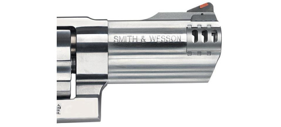 Revolver, Smith & Wesson, Mod. 500, 4'' Lauf, Kal. .500 S&W Magnum, Gummigriffschalen, 5 Schuss