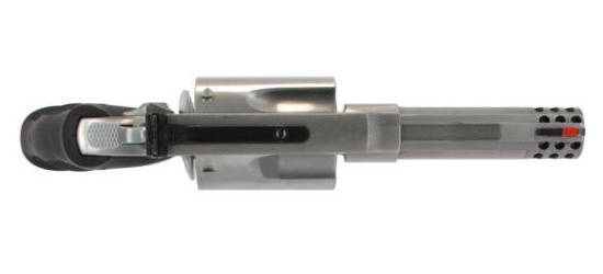Revolver, Smith & Wesson, Mod. 500, 4'' Lauf, Kal. .500 S&W Magnum, Gummigriffschalen, 5 Schuss