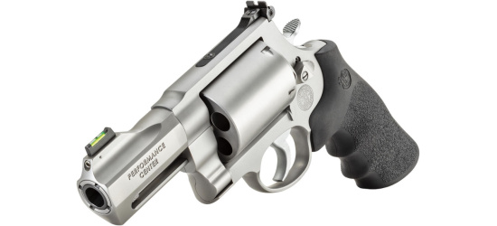 Revolver, Smith & Wesson, Mod. 500 Performance Center, 3.5'' Lauf, Kal. .500 S&W Magnum, Gummigriffschalen, 5 Schuss