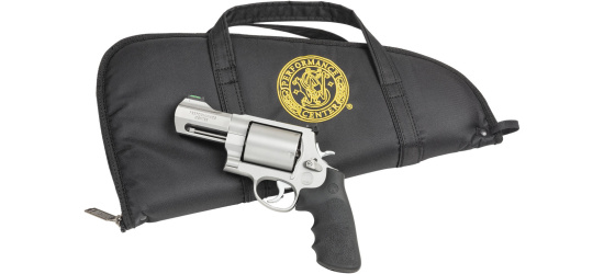 Revolver, Smith & Wesson, Mod. 500 Performance Center, 3.5'' Lauf, Kal. .500 S&W Magnum, Gummigriffschalen, 5 Schuss