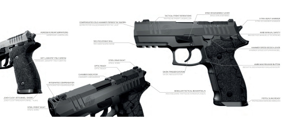 Pistole, Steyr Arms, ATD Compact Comp, Kal. 9mm Para, Lauflänge 3.9", SA/DA, fixe Visierung, 18 Schuss Magazin