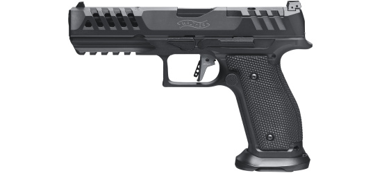 Pistole, Walther, <b>PDP PRO Steel Frame FS</b>, Kal. 9mm Para/Luger/9x19, 5" Lauf, Magazindruckknopf, mikroverstellbare Visierung, 18 Schuss Magazin