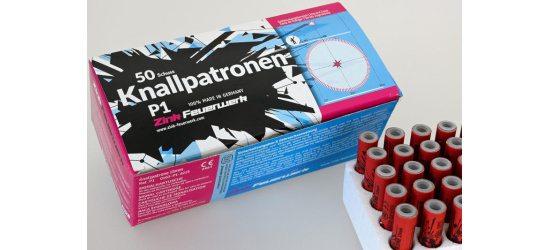 Knallpatronen, von Zink Feuerwerk, 15mm, 50 Schuss